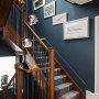 Sea front family home  | Staircase with bespoke chandelier | Interior Designers